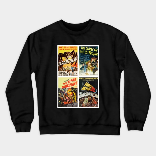 Sci-fi Movie Poster Collection #8 Crewneck Sweatshirt by RockettGraph1cs